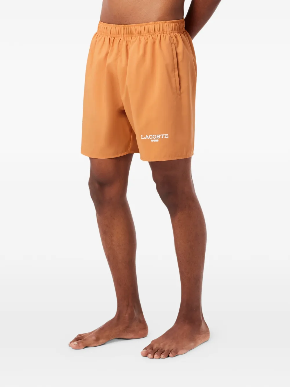 Lacoste Zwembroek met geborduurd logo Oranje