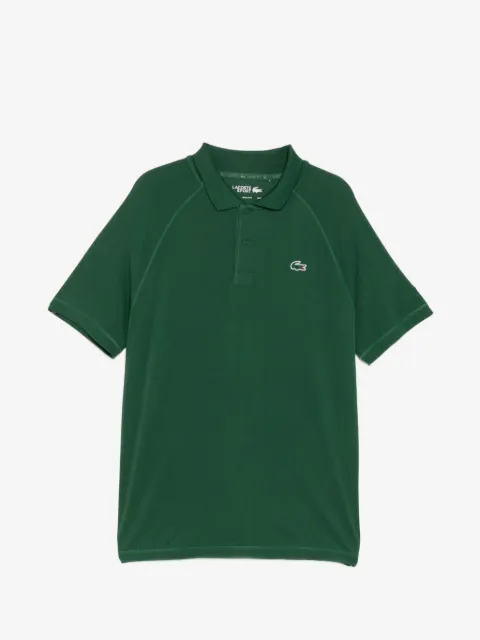 Lacoste logo-patched short sleeve polo shirt