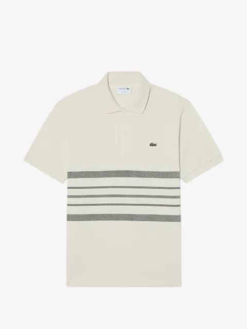 Lacoste striped short-sleeve polo shirt
