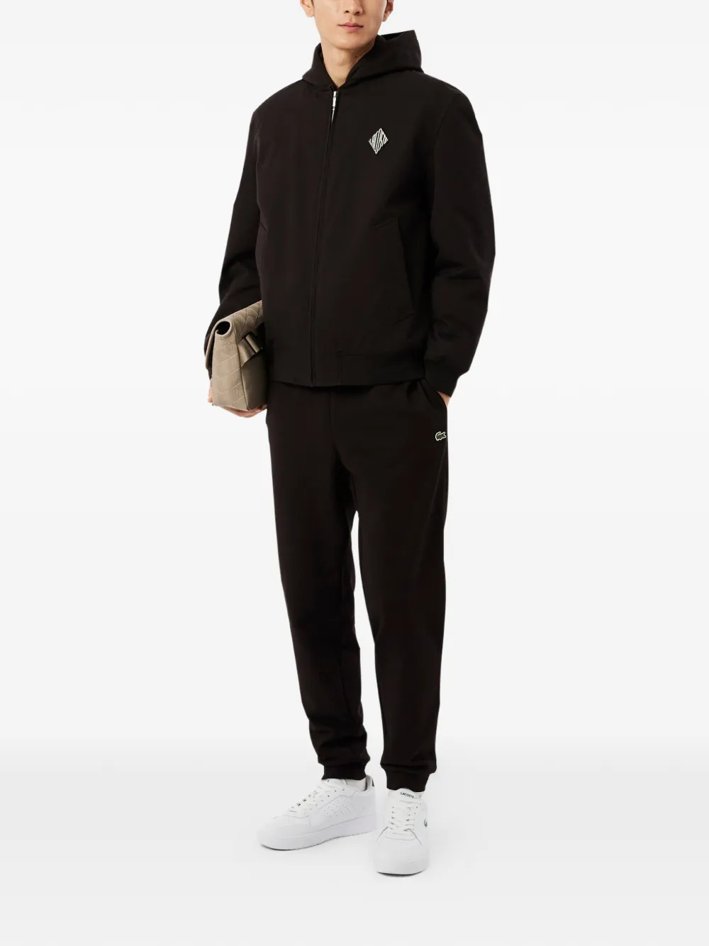 Lacoste Joggingbroek met toelopende pijpen Bruin