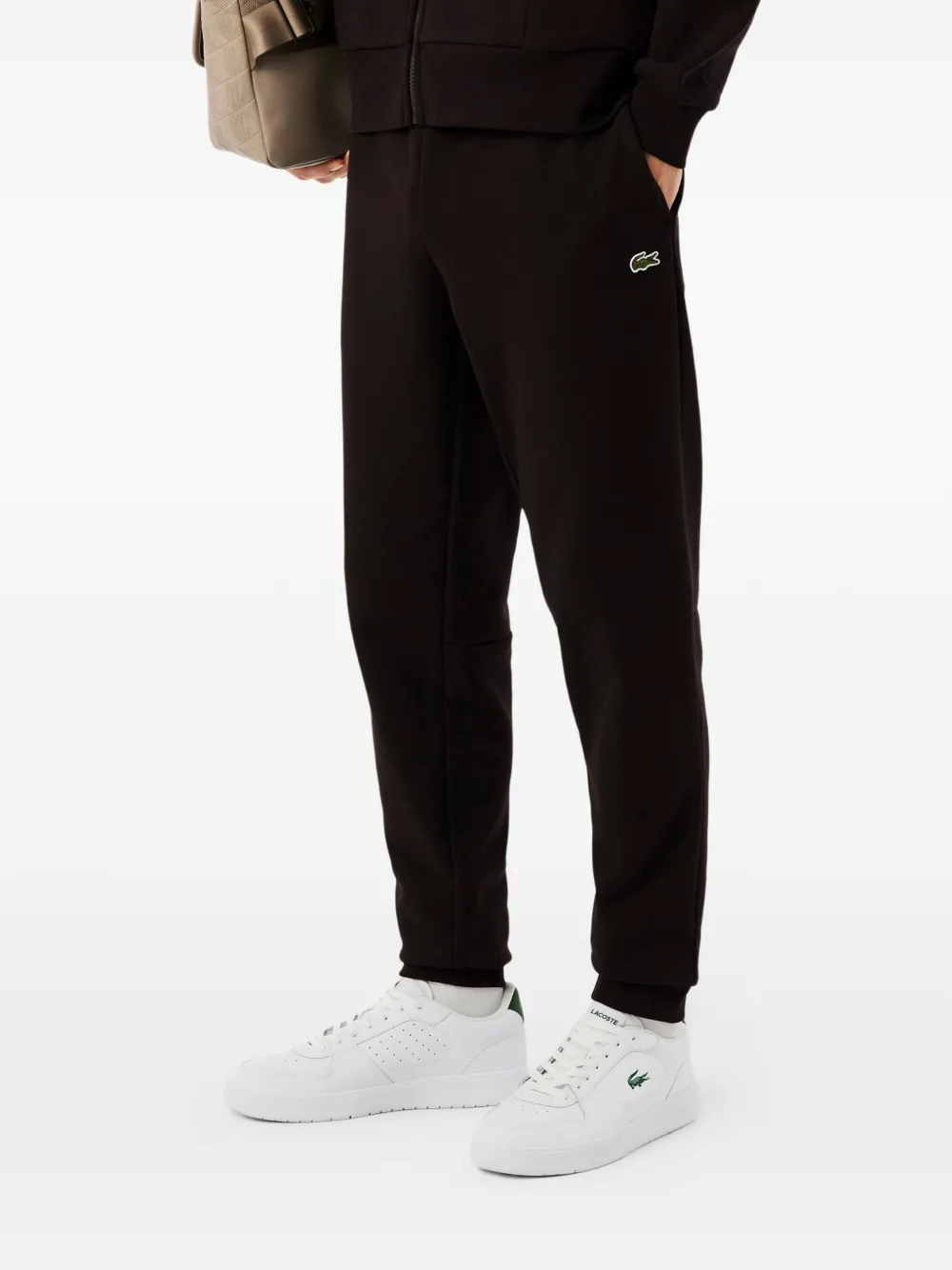 Lacoste Joggingbroek met toelopende pijpen Bruin