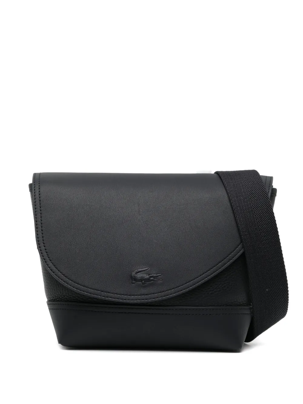 Lacoste Small Club Shoulder Bag In Black