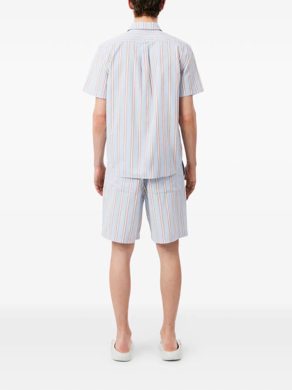 Lacoste Gestreepte shorts Blauw