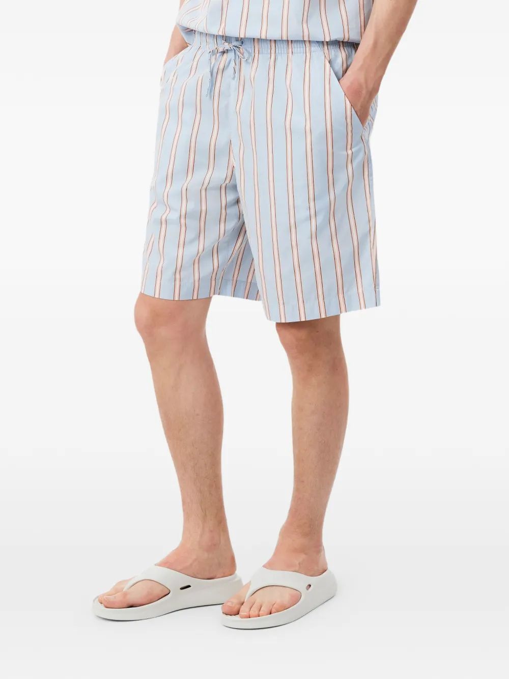 Lacoste Gestreepte shorts Blauw