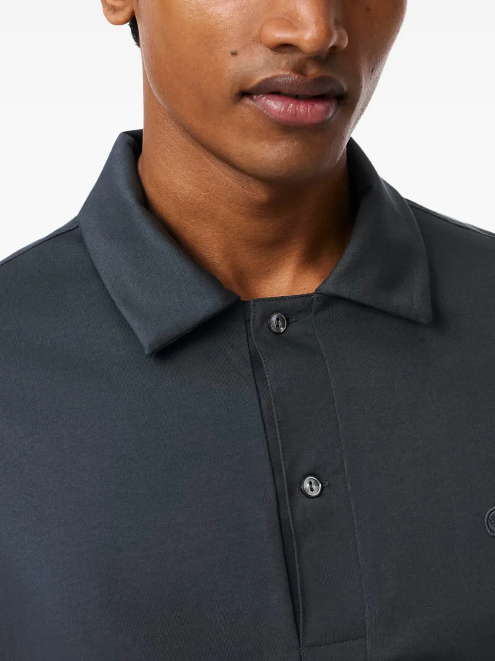 Lacoste Poloshirt met logopatch Grijs