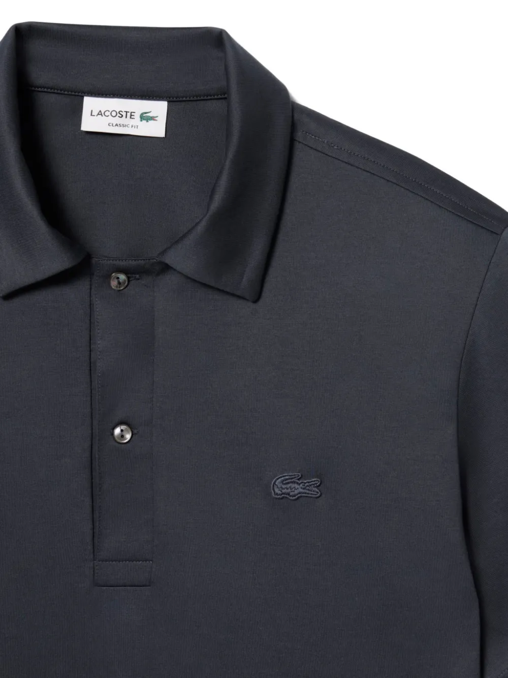 Lacoste Poloshirt met logopatch Grijs
