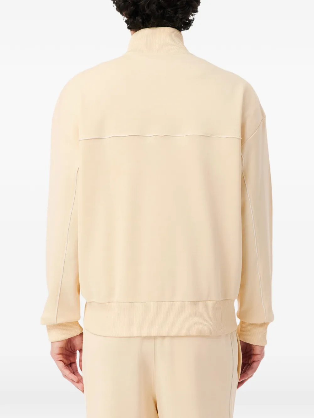 Lacoste Trui met logopatch Beige