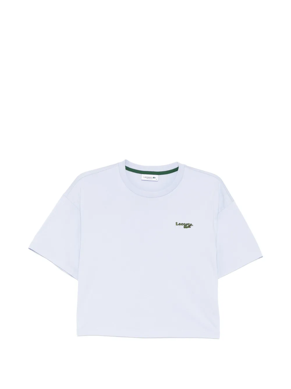 Lacoste logo-embroidered T-shirt - Blau