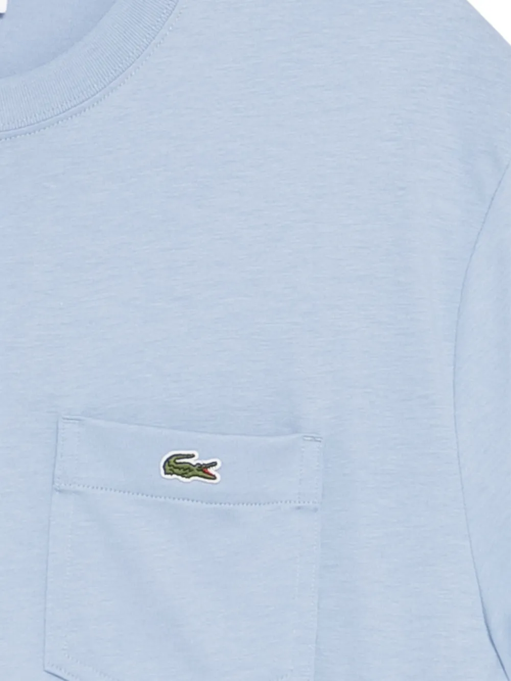 Lacoste T-shirt met ronde hals en logopatch Blauw