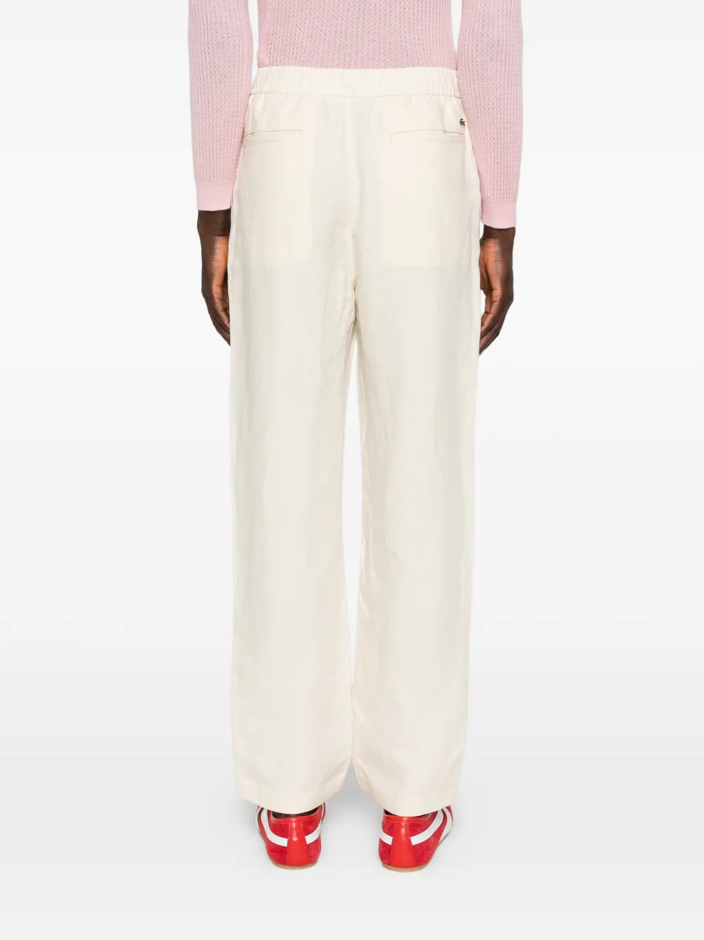 Lacoste Elastische broek Beige