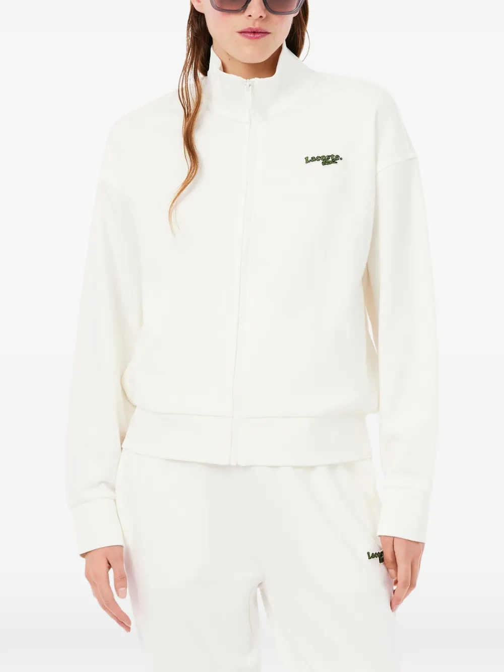 Lacoste Jack met geborduurd logo Wit