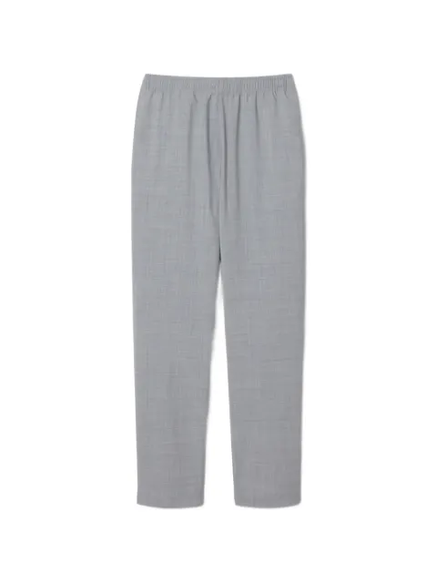 Lacoste elasticated-waistband logo-patch trousers