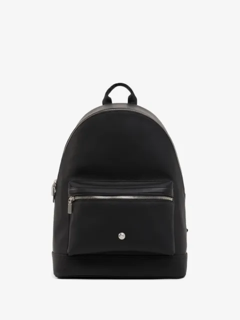 Lacoste شنطة ظهر بسحاب وبروش شعار الماركة