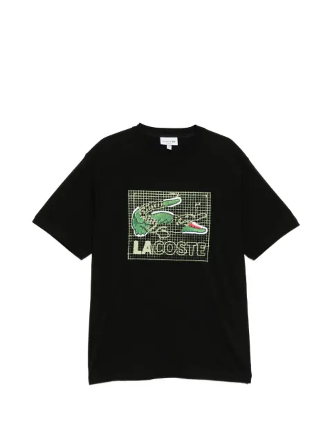Lacoste graphic-print crew neck T-shirt