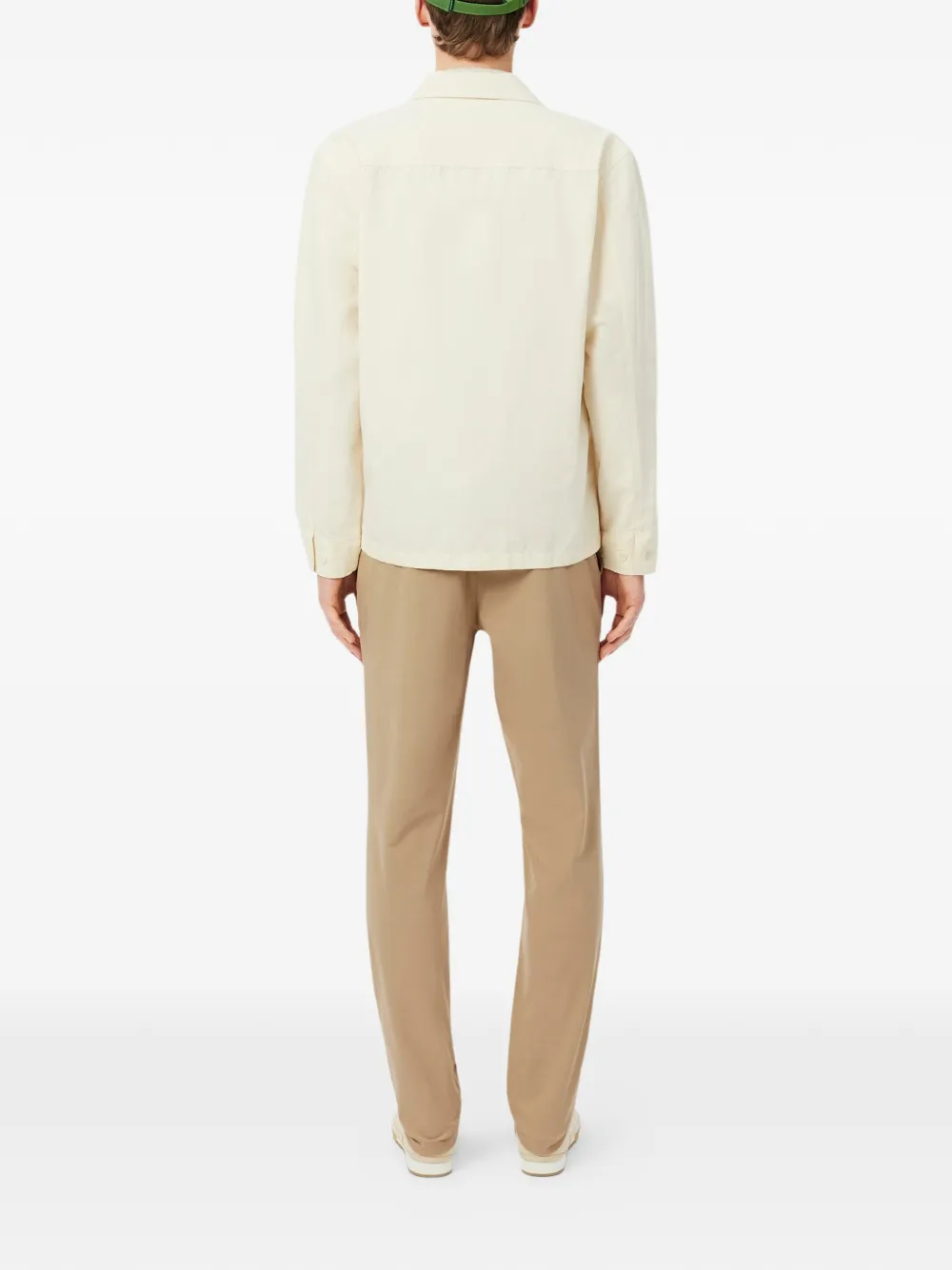Lacoste Broek met logo Beige