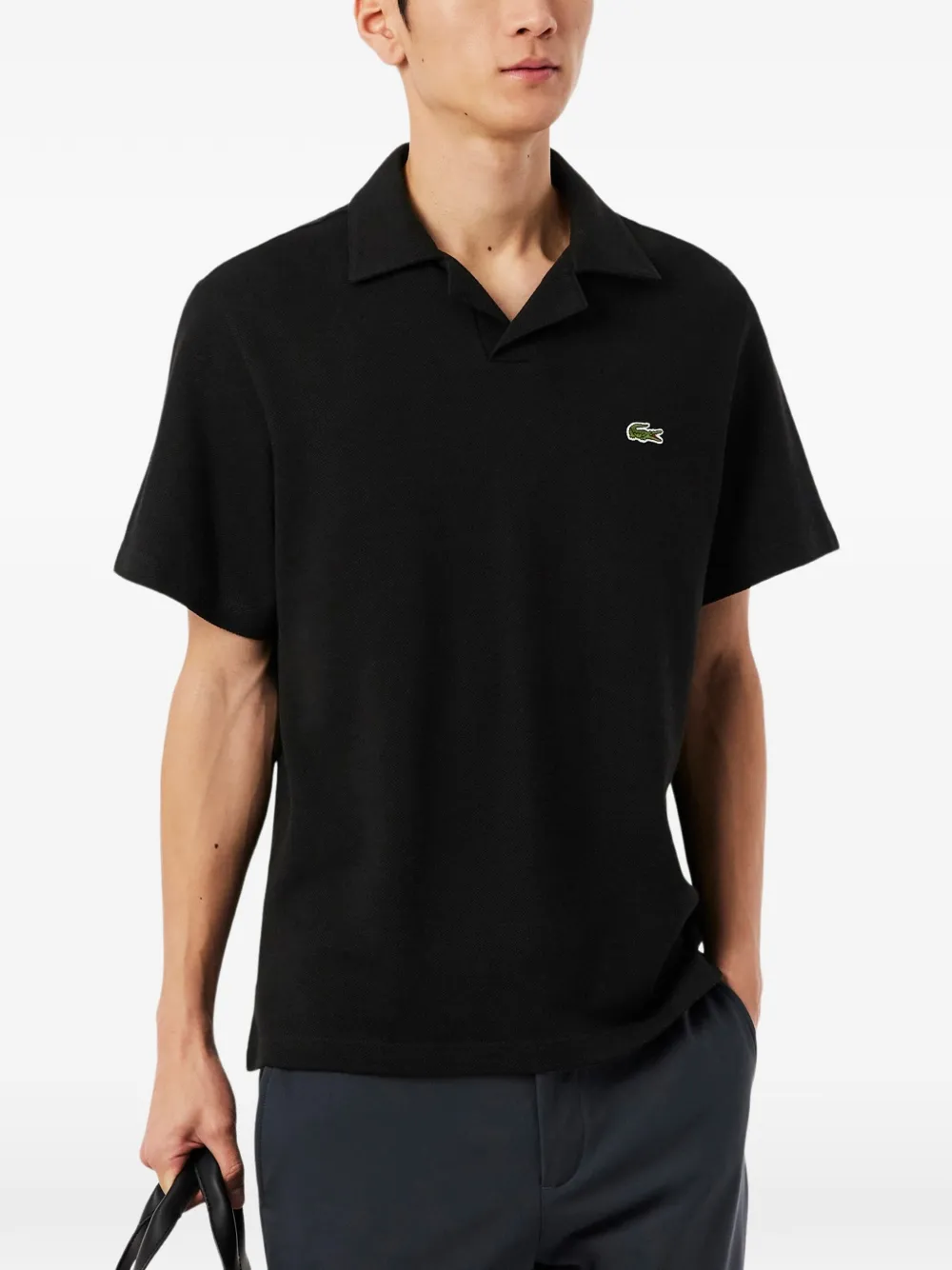 Lacoste Poloshirt met korte mouwen Zwart
