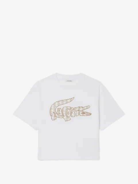 Lacoste playera con logo y cuello redondo