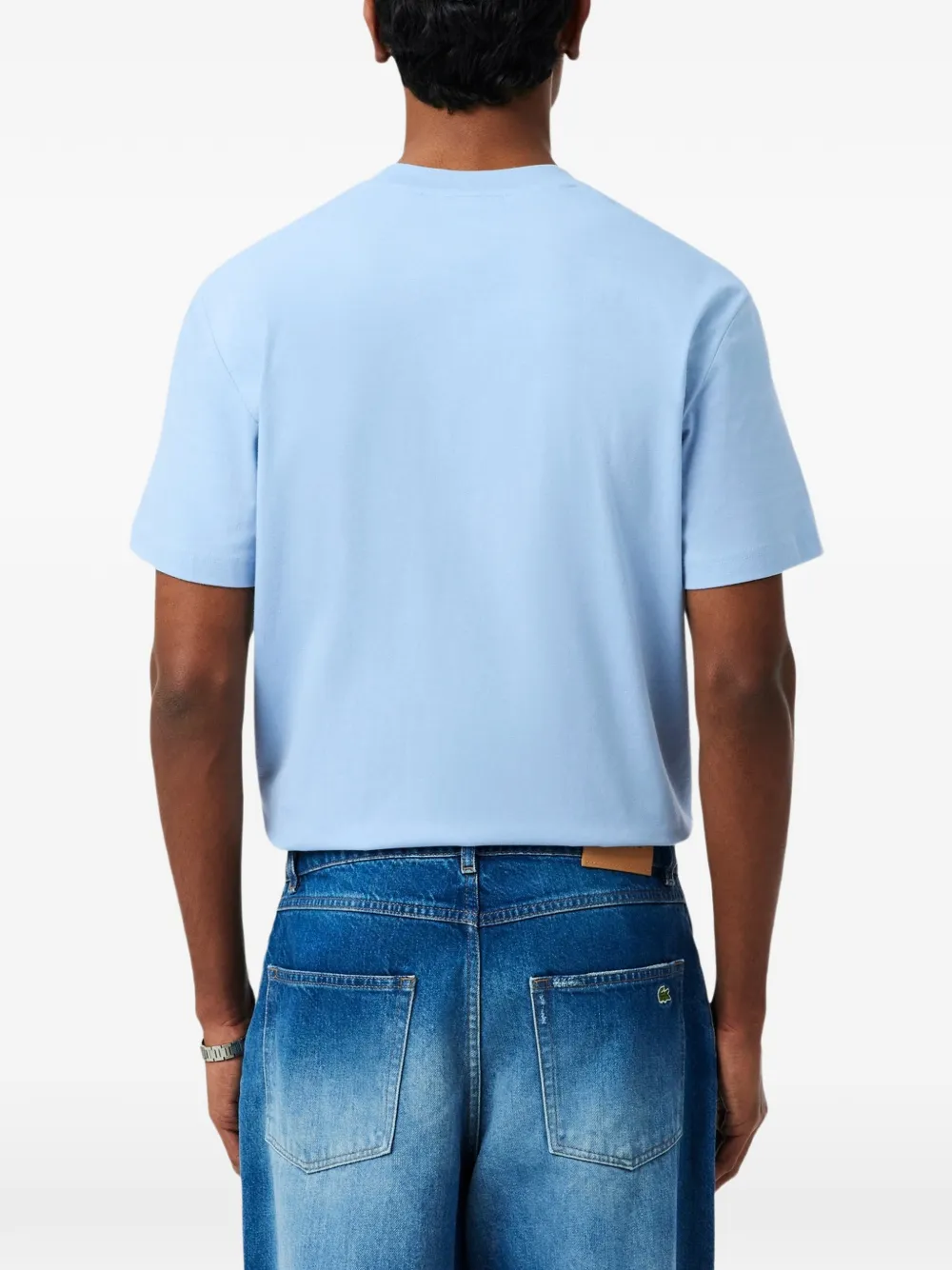 Lacoste T-shirt met logoprint Blauw