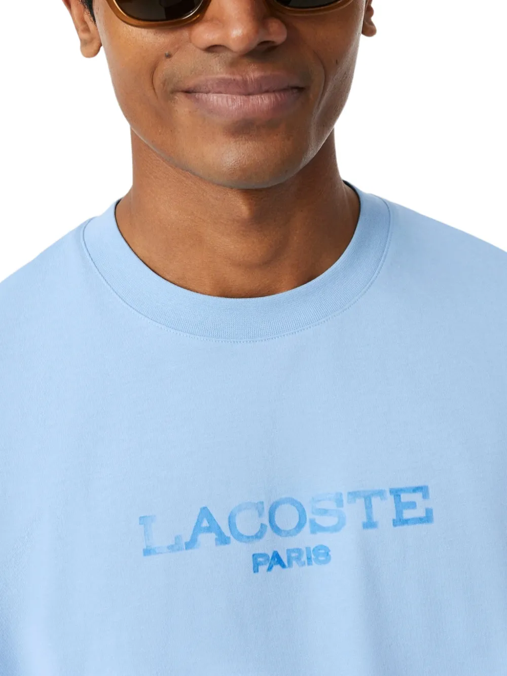 Lacoste T-shirt met logoprint Blauw