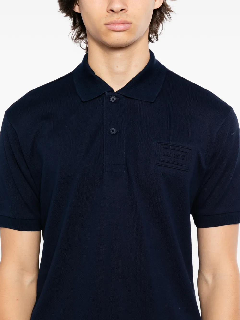 Lacoste Poloshirt met geborduurd logo Blauw