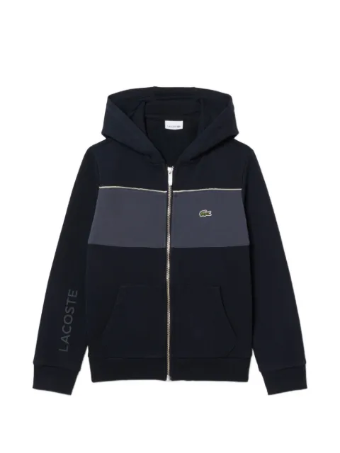 Lacoste Kids 컬러 블록 후드 집업