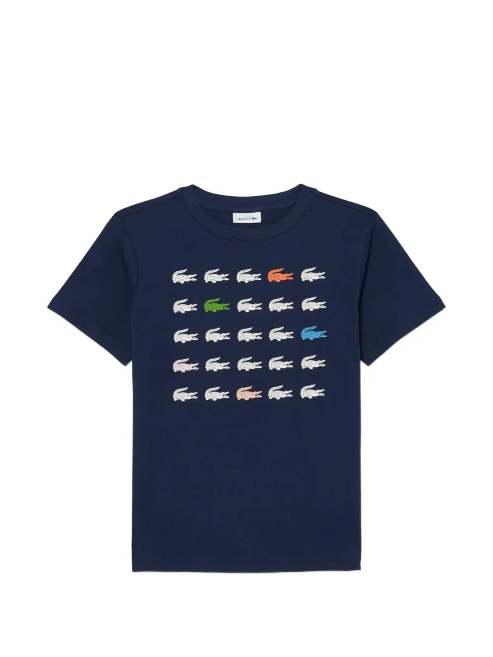 Lacoste logo-print T-shirt - Blu