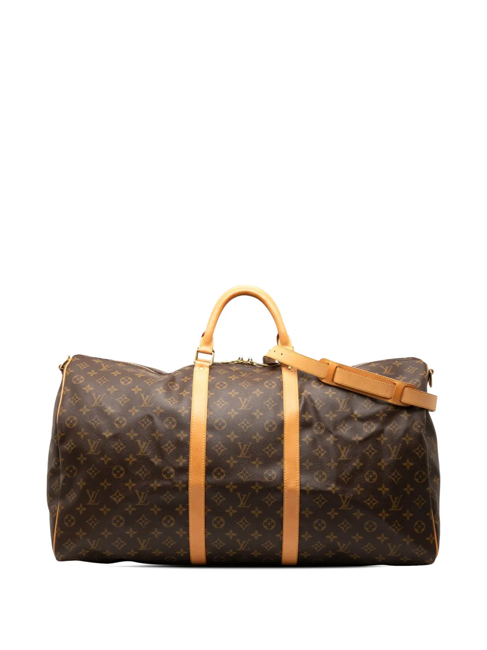 Louis Vuitton Pre-Owned 2002 Monogram Keepall Bandouliere 60 travel bag - Marrone