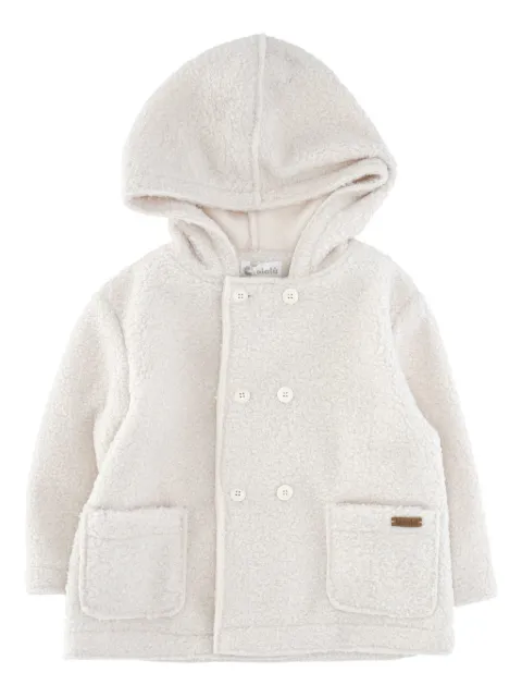 LALALU hooded double-breasted coat