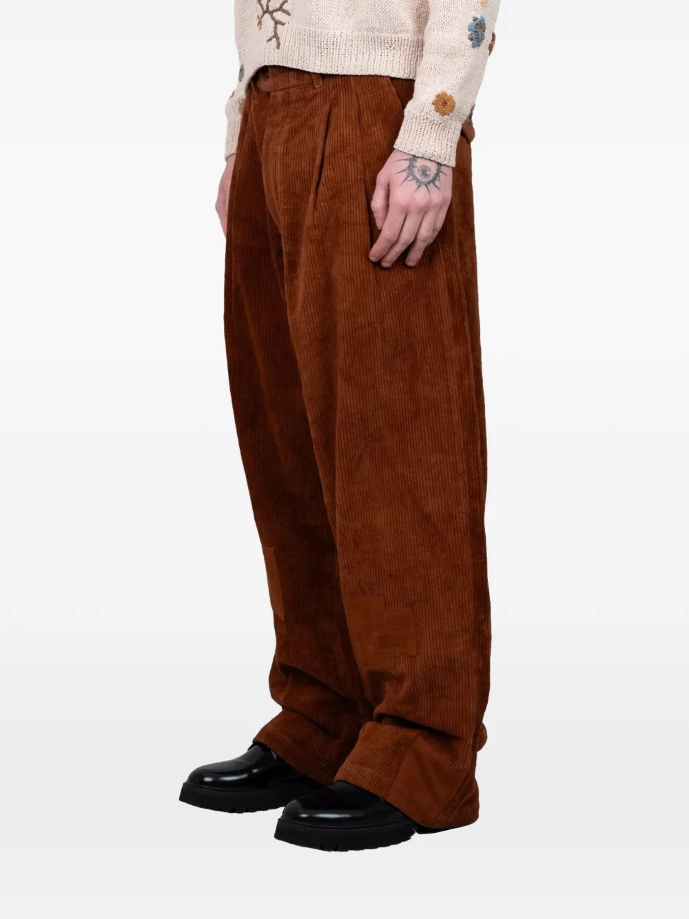STORY mfg. Lush corduroy patch trousers | Wide Leg Pants | Image 2