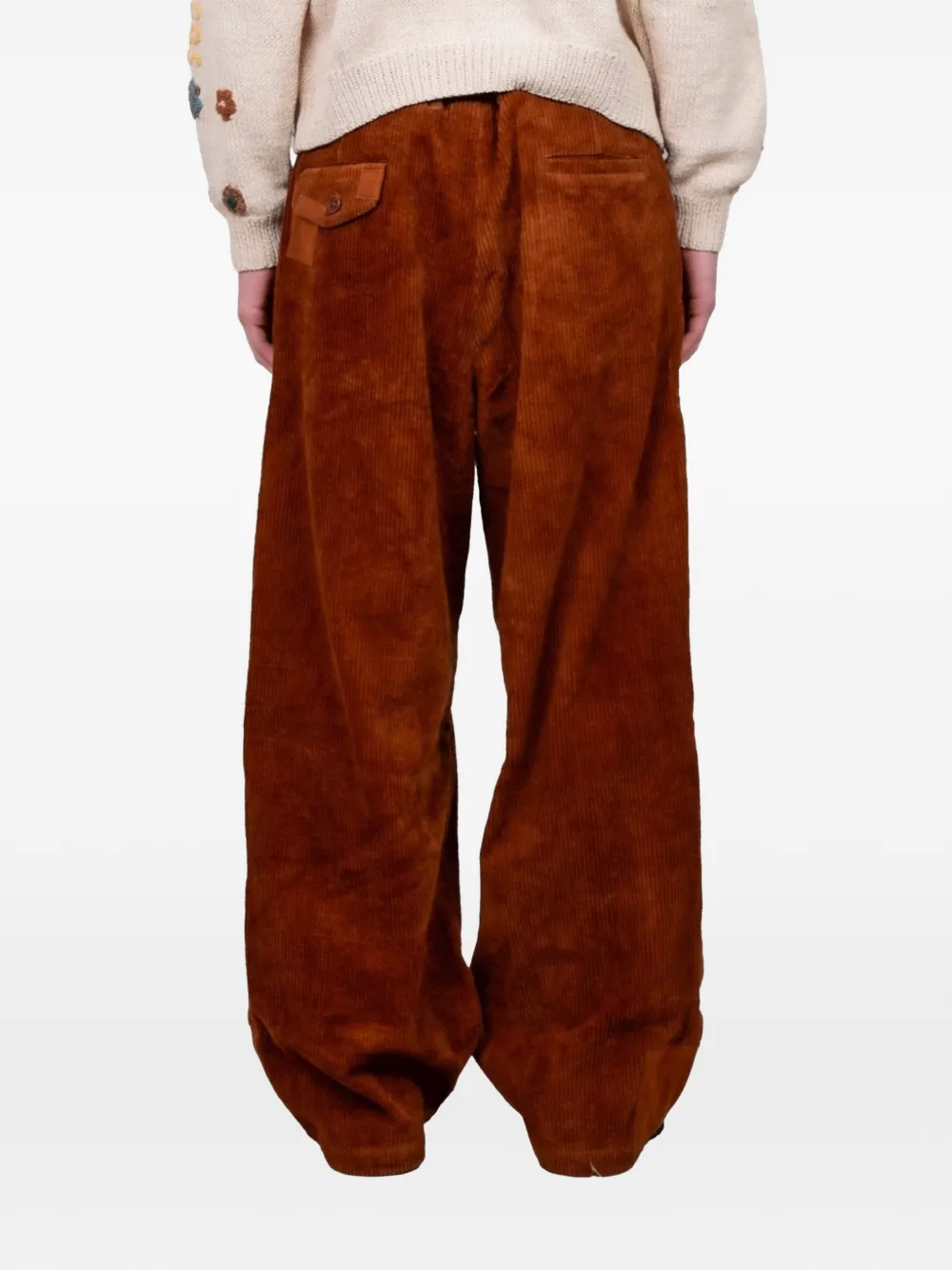  Story Mfg. Lush Corduroy Patch Trousers - Brown 