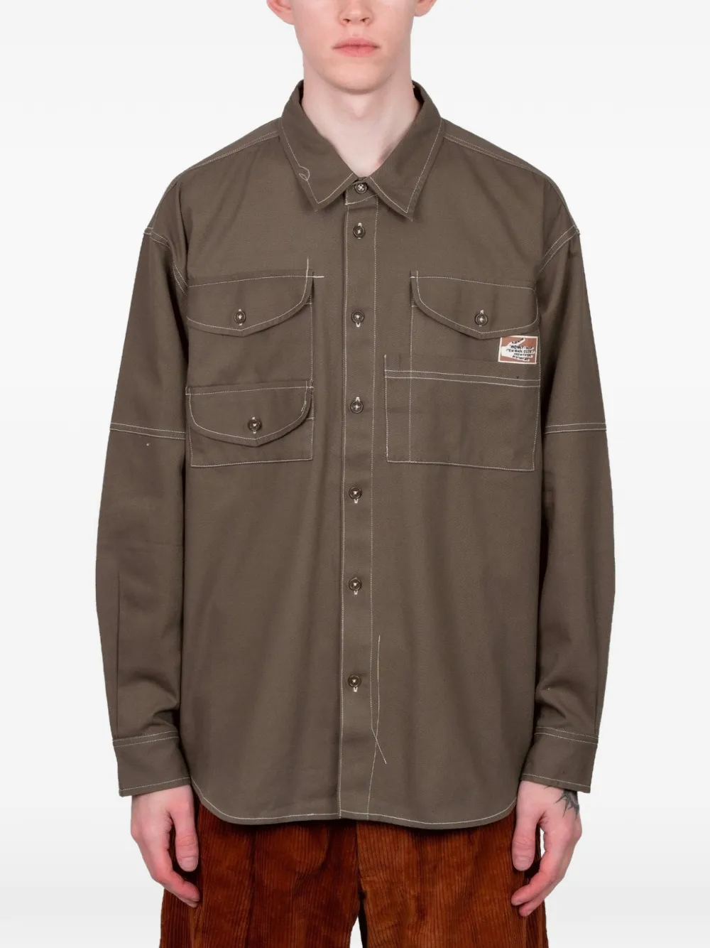 STORY mfg. Harvest pocket shirt - Marrone