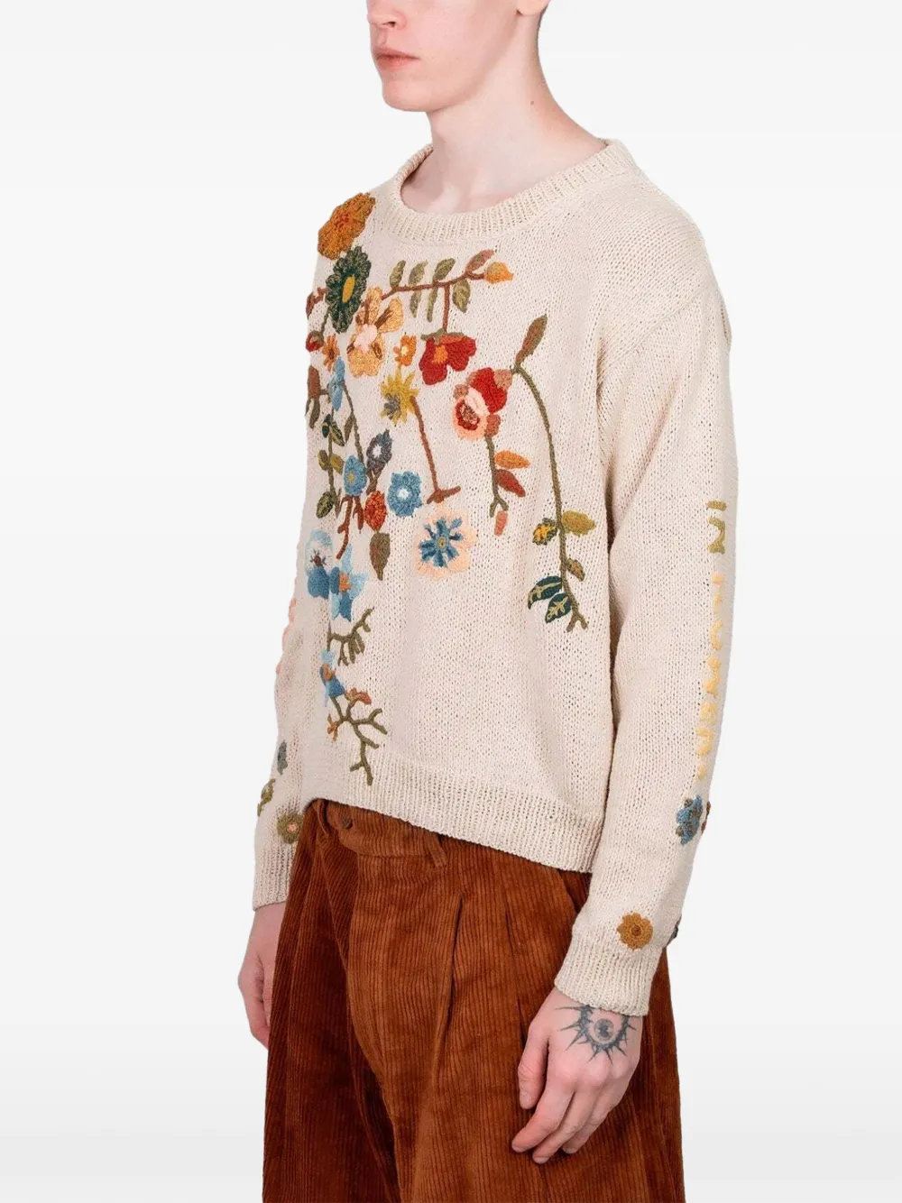 STORY mfg. Piper floral embroidered sweater | Knitted Sweaters | Image 2