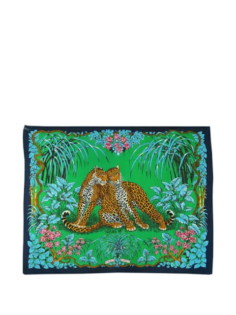 Hermès Pre-Owned 2000-2010 Jungle Love Cotton Pareo Scarf scarves