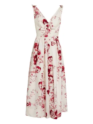 ZIMMERMANN Matchmaker Tulip floral-print Midi Dress | Neutrals | FARFETCH JO