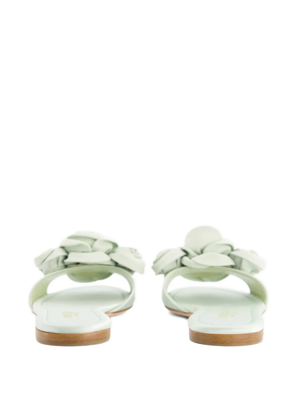 Giambattista Valli Sandalen met roospatch Groen