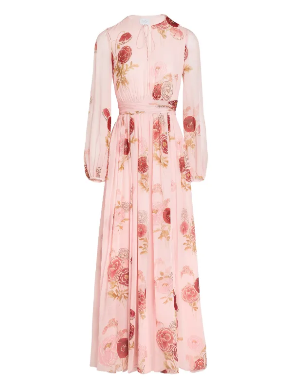 Giambattista Valli Floral Maxi Dress in Pink