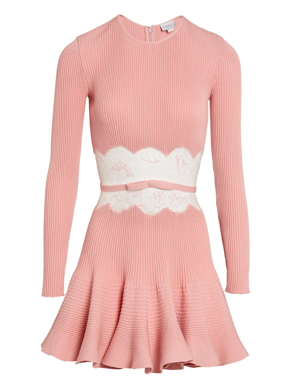 Giambattista Valli Abito corto con dettaglio in pizzo - Rosa