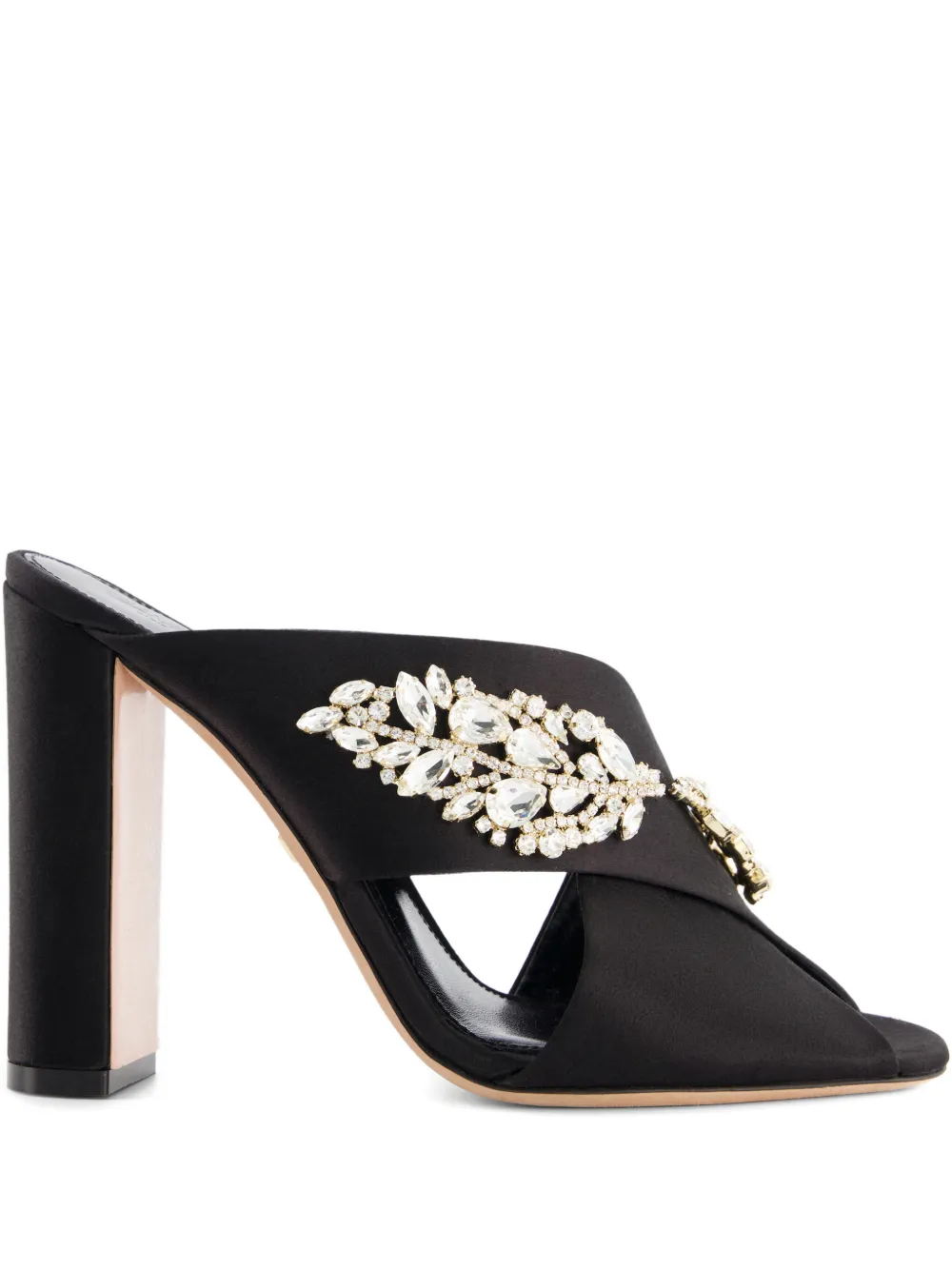 Giambattista Valli Sandali con cristalli 120mm - Nero