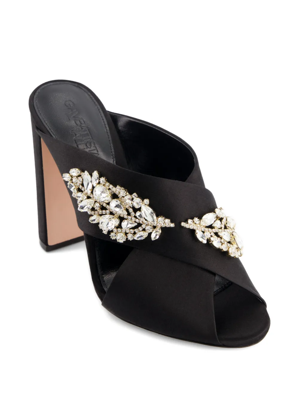 Giambattista Valli Sandalen verfraaid met kristal Zwart