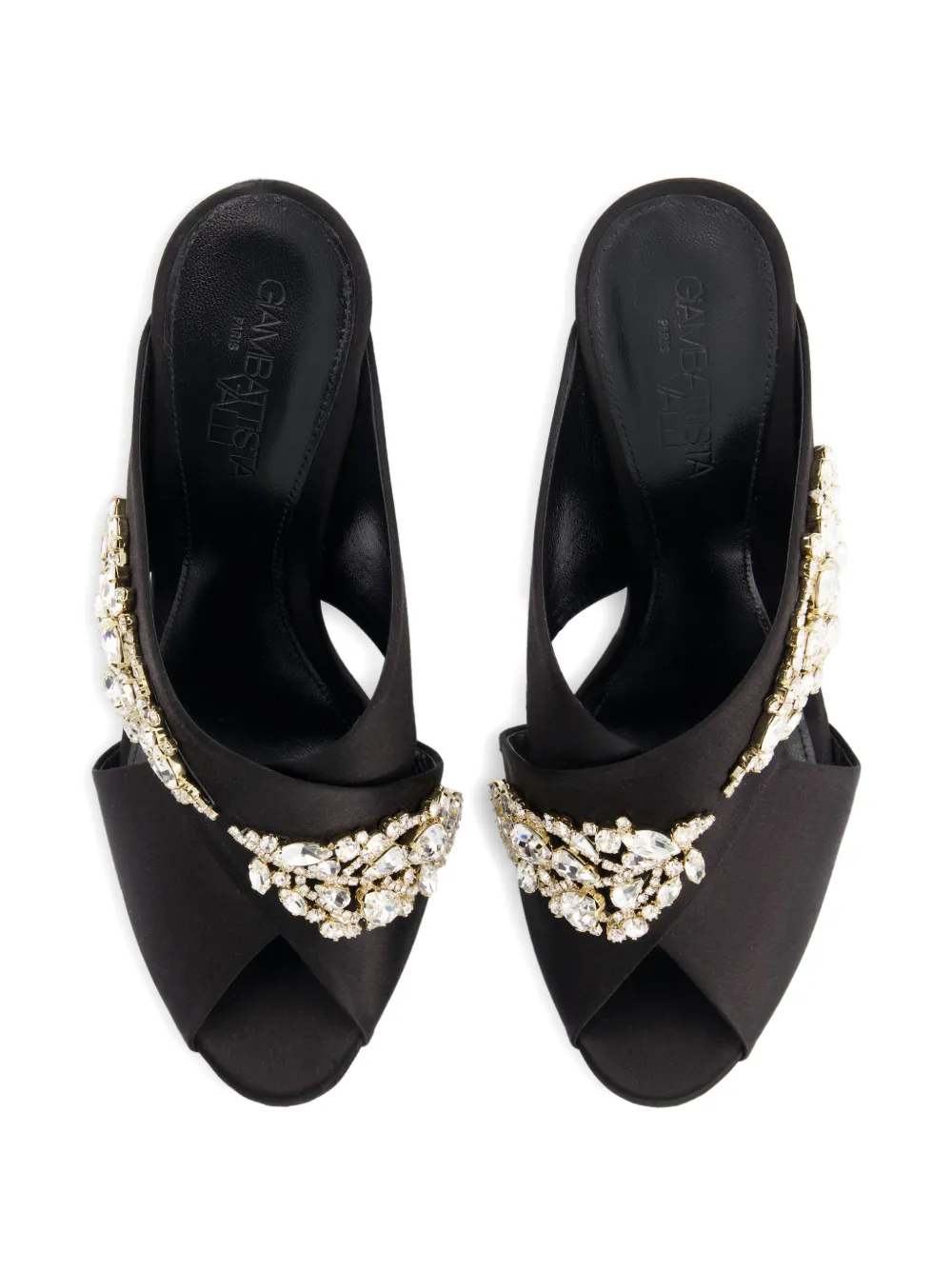 Giambattista Valli Sandalen verfraaid met kristal Zwart