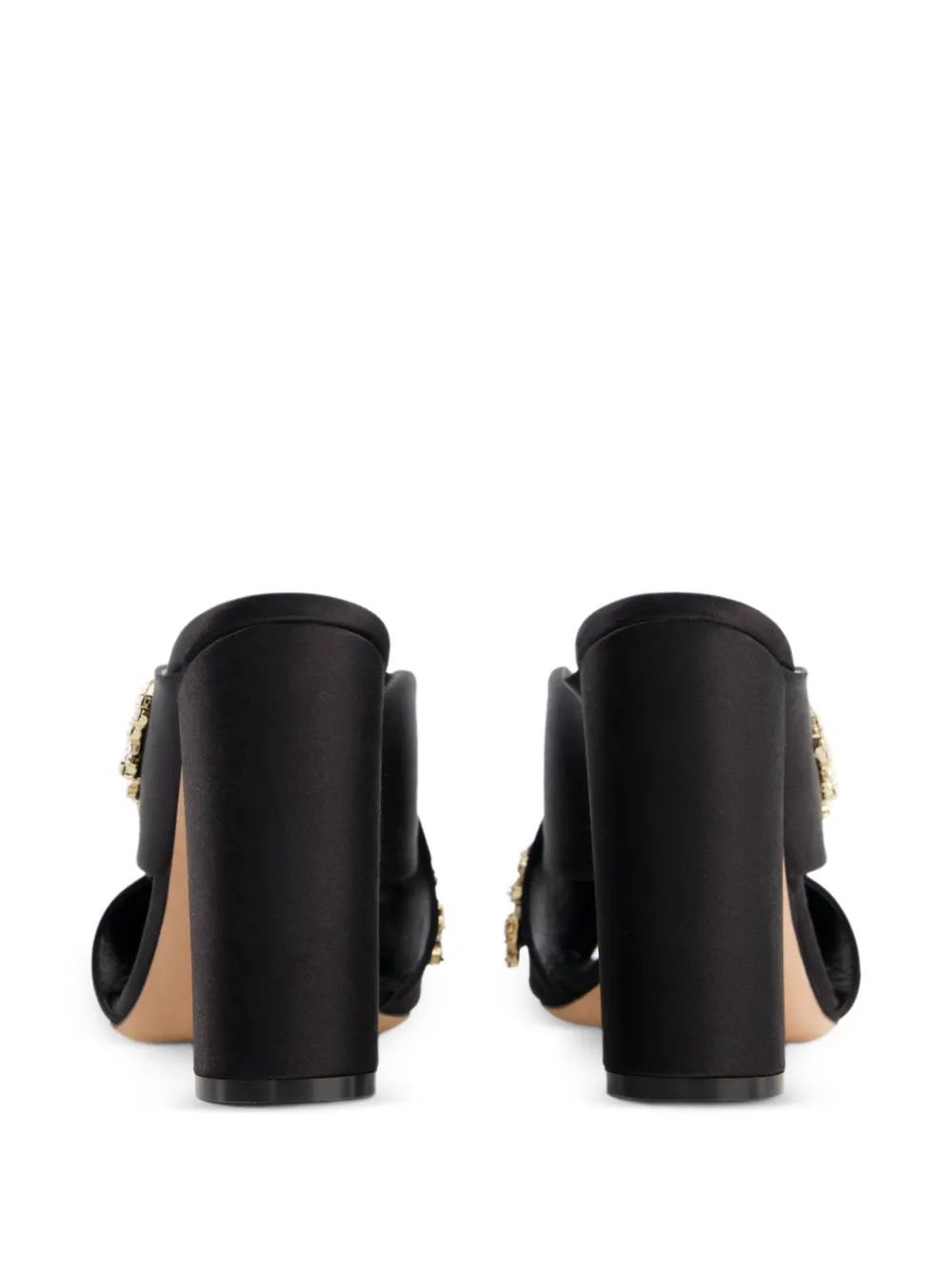 Giambattista Valli Sandalen verfraaid met kristal Zwart