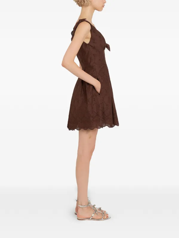 Giambattista Valli A.line Mini Dress | Brown | FARFETCH GE