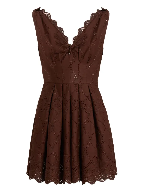 Giambattista Valli A.line Mini Dress | Brown | FARFETCH GE