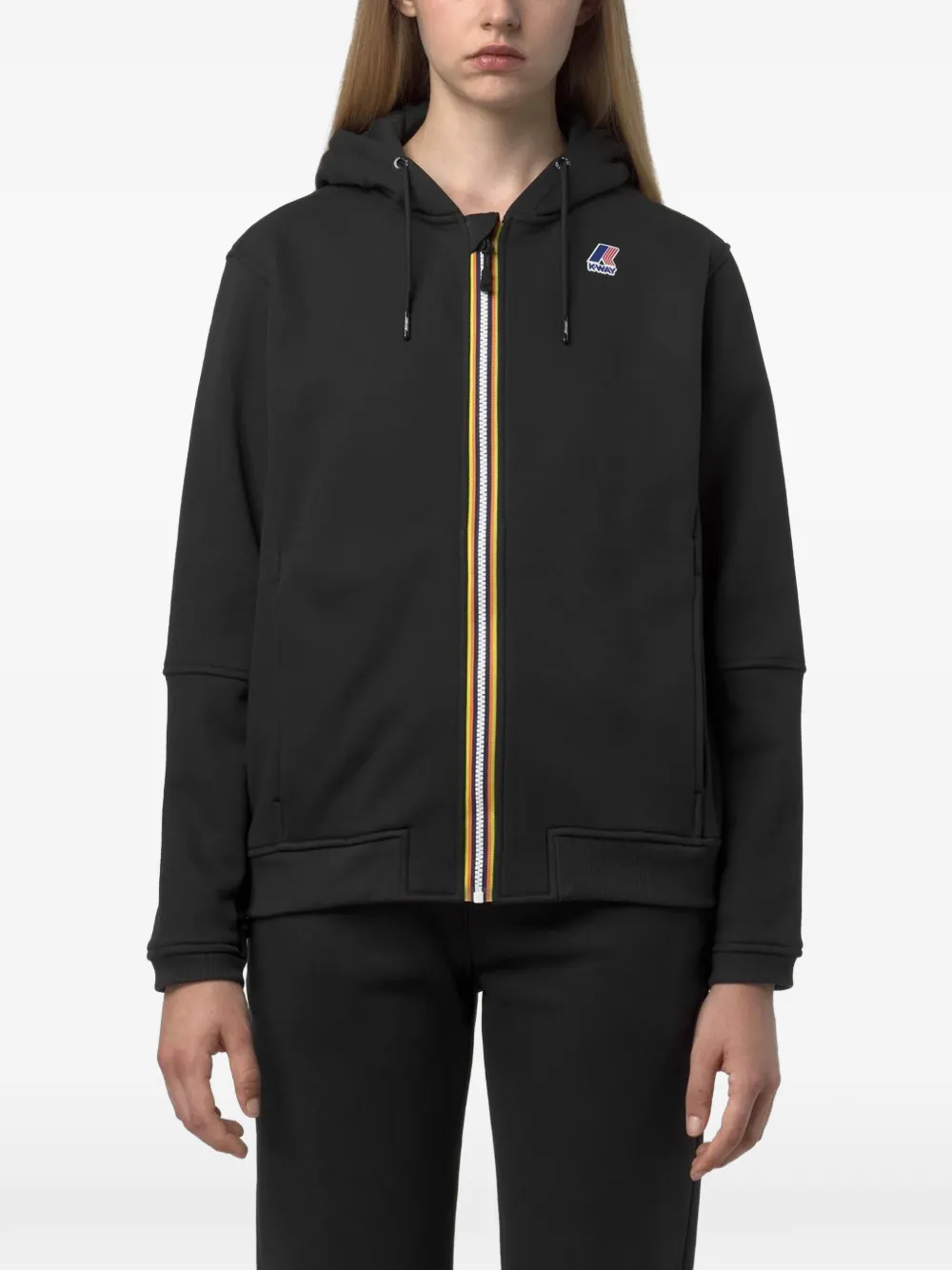 K-Way Prosper hoodie met rits Zwart