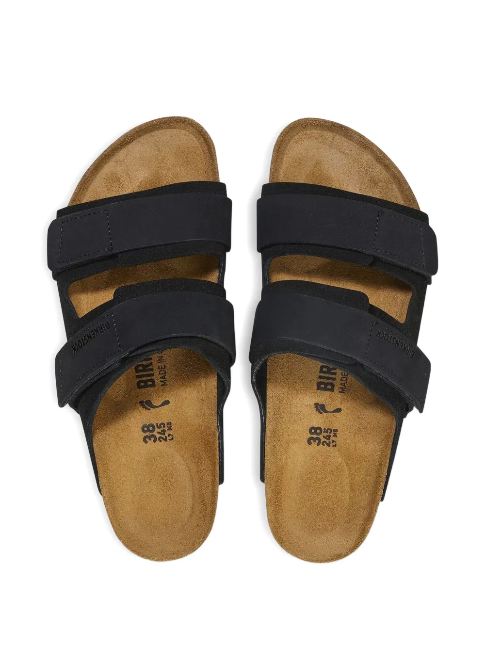 Birkenstock Uji suède sandalen Zwart