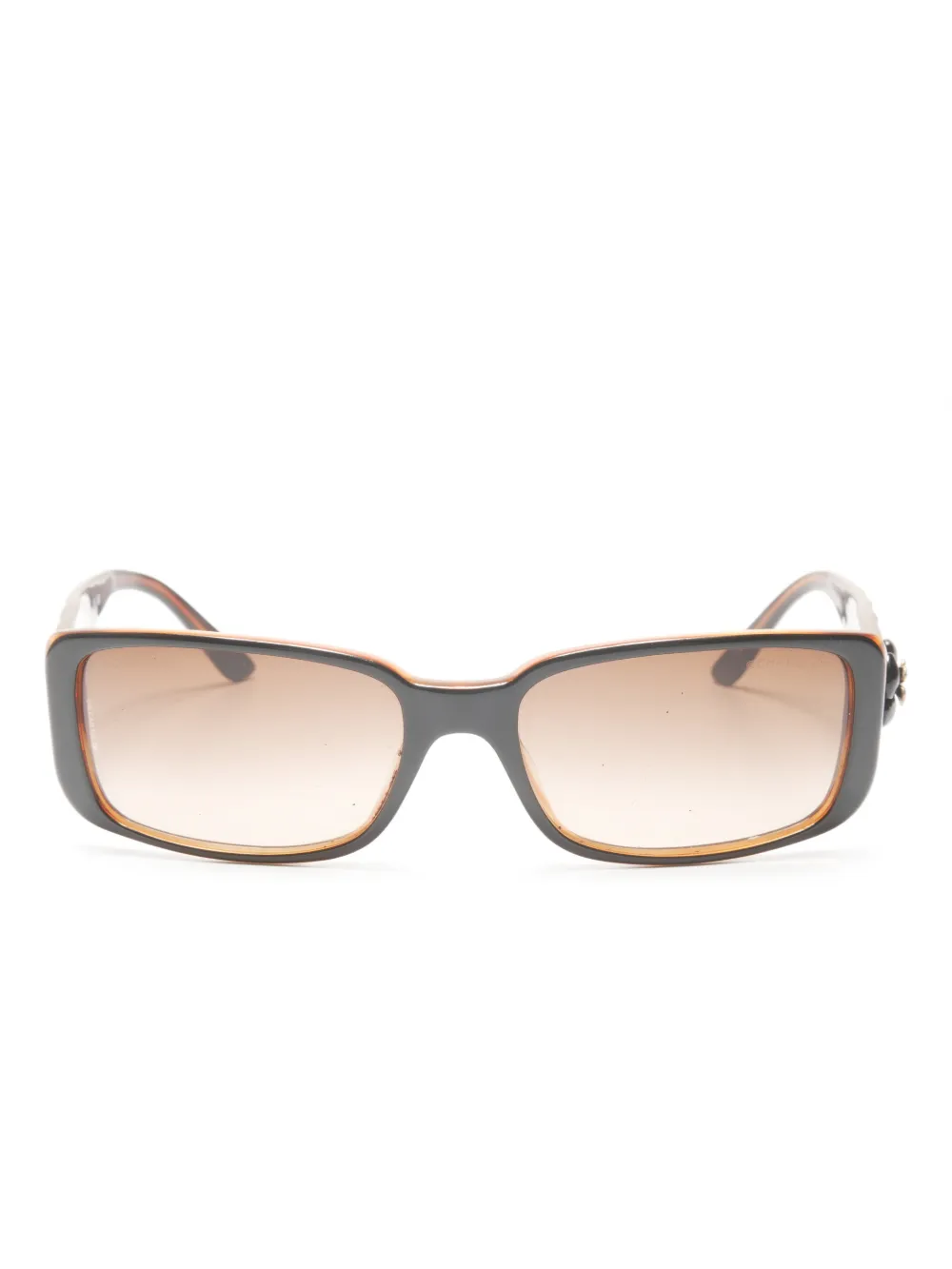 CHANEL Pre-Owned Occhiali da sole CC Mark anni 2000 - Marrone