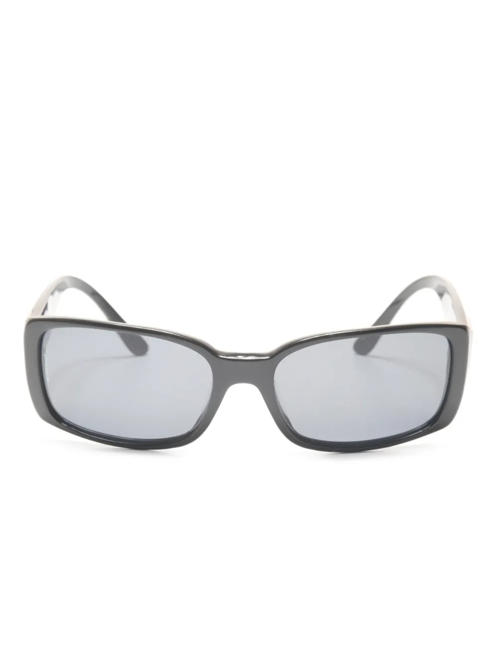 CHANEL Pre-Owned 2000s CC Mark rectangle-frame sunglasses | Black | Image 1