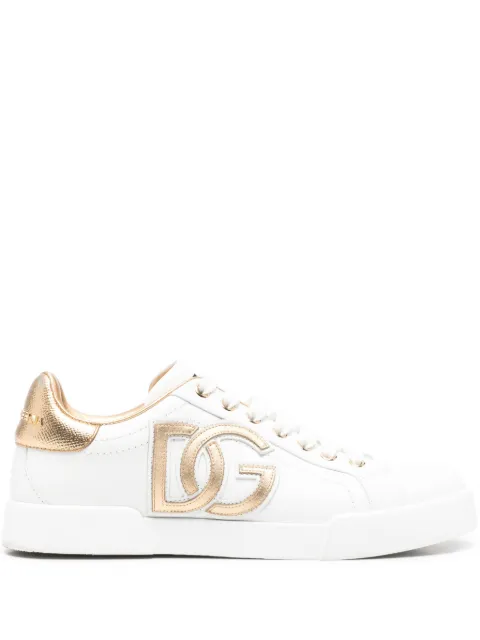 Dolce & Gabbana Pre-Owned logo-patch sneakers