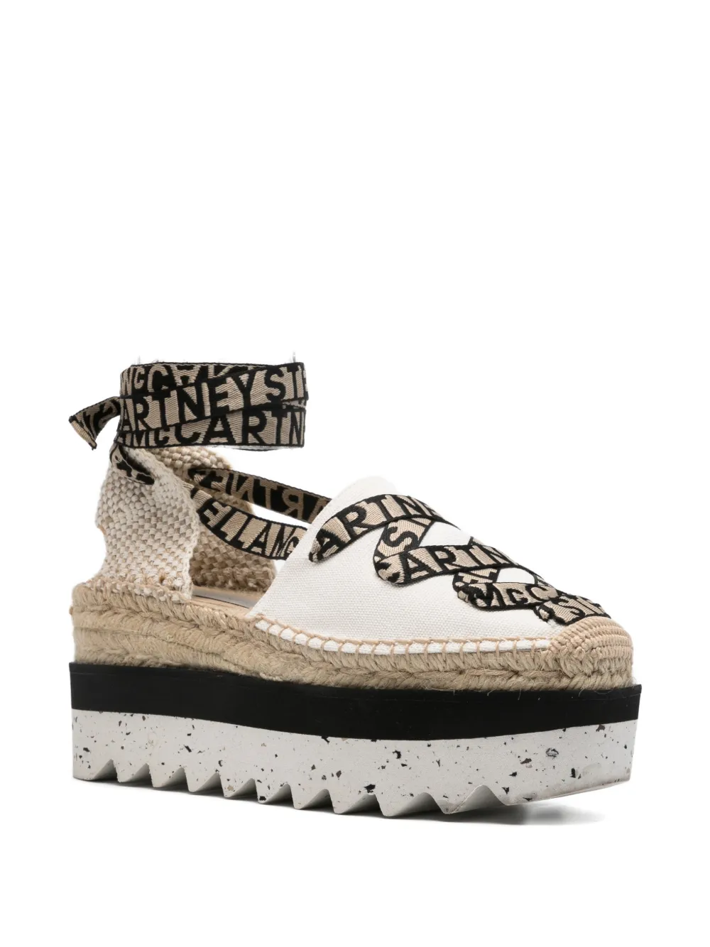 Stella McCartney Pre-Owned Gaia espadrilles met veters - Wit