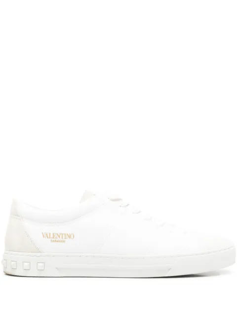 Valentino Garavani Pre-Owned logo-print low-top trainers